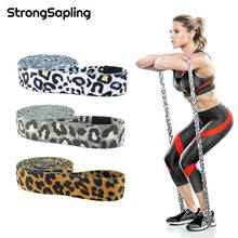 Conjunto de bandas de resistencia con estampado de leopardo para entrenamiento, bandas largas para glúteos, Yoga, Fitness, gimnasio, 3 unidades 2024 - compra barato