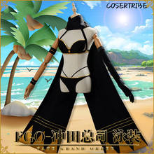 Bikini de Anime Fate Grand Order FGO Okita Souji, traje de baño Sexy, conjunto completo, disfraz de Cosplay para mujer, nuevo 2019 2024 - compra barato