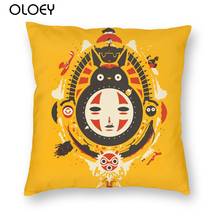 Totoro Tdwaajeq0pt Square Pillow Case Polyester Cushions for Sofa Funny Pillowcover Home Decor 45x45cm 2024 - buy cheap