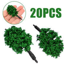20pcs 60mm Scale Plastic Miniature Model Trees Layout Road Landscape Scenery Tree 2024 - buy cheap