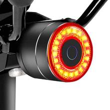 Sensor de freno inteligente para bicicleta, luz LED trasera recargable por USB, tija de sillín de ciclismo, luz trasera de aleación resistente al agua, lámpara de advertencia 2024 - compra barato