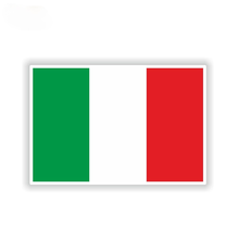Светоотражающий национальный флаг, флаг Италии, креативные автомобильные Стикеры, наклейка на велосипед, автоаксессуары, 14,1 см * 9,4 см 2024 - купить недорого