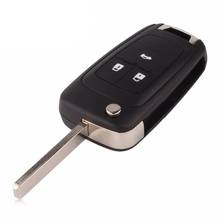 Автомобильный вход пульт дистанционного управления ключ подходит для Chevrolet Cruze Флип складной горячий корпус автомобильного ключа дистанционного управления чехол 3 кнопки 2024 - купить недорого