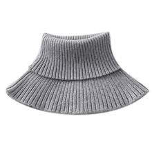 Ribbed Knit Fake Collar Winter Detachable Sweater Turtleneck Dickey Neck Warmer F42F 2024 - buy cheap