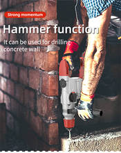 NAWIN Heavy Cordless Impact Hammer Electric Hammer Concrete Breaker 21V Brushless Copper Motor 2024 - buy cheap