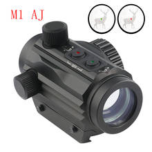 Tático m1 vermelho & verde iluminado dot scope 1x22 mira laser com botão se encaixa 20mm picatinny weaver montagem em trilho para airsoft 2024 - compre barato