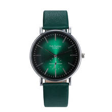 Брендовые женские часы, модные кварцевые часы зеленого цвета, повседневные женские наручные часы из искусственной кожи для девушек, W50 2024 - купить недорого