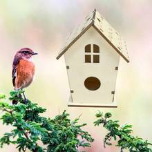 Wooden Bird House Nest DIY Handmade Crafts Decorative Simulated Box for Bluebird 2024 - buy cheap