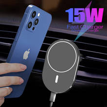 Newest Magnetic Wireless Car Charger Mount for iPhone 12 Pro Max mini Magsave Fast Charging Wireless Charger Car Phone Holder 2024 - buy cheap