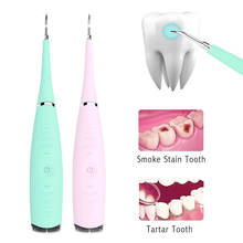 Raspador dental elétrico ultra sônico, ferramenta portátil removedora de tártaro e manchas, limpador oral 2024 - compre barato