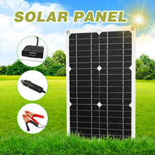 Painel solar elétrico, porta usb única/dupla, 18w, 12v, módulo monocristalino, com controle de carga solar 2024 - compre barato