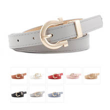 Cinturón de marca de lujo para mujer, cinturón de diseñador de cuero de alta calidad, hebilla de aleación de moda, cinturones de vestir para vaqueros para niña 2024 - compra barato