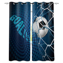 Soccer Curtains Balls Football Design Bedroom Kitchen Living Room Decoration Items Window Curtains For Living Room 2024 - buy cheap