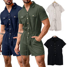 Monos Cargo de manga corta para hombre, pantalones Cargo con bolsillos sueltos, ropa de calle, pantalones cortos, moda nueva, 2020 2024 - compra barato