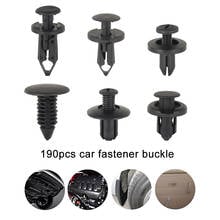 190Pcs Universal Auto Fastener Clips Plastic Fastener Rivet Clips 6 Sizes Car Push Pin Rivet Trim Clips Fastener Clips 2024 - buy cheap