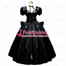 fondcosplay adult sexy cross dressing sissy maid long Saber gothic lolita punk black thin PVC dress Costume Tailor-made[G302] 2024 - buy cheap