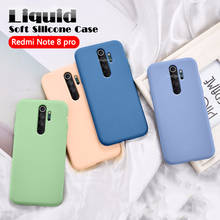 Capa de silicone líquido para telefone, capinha macia de silicone compatível com xiaomi redmi note 8 pro 8t 9s e xiaomi redmi note8 pro 8pro 2024 - compre barato