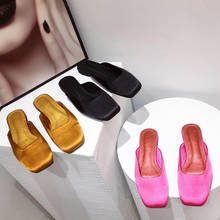 Zapatillas de tacón bajo para mujer, chanclas informales, zapatos de vestir, para exteriores, 2021 2024 - compra barato