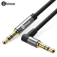 Aux кабель Biaze, 3,5 мм аудио кабель, 3,5 мм разъем «Папа-папа», Aux кабель для автомобиля iPhone 7, наушников, стерео кабель для колонок, Aux шнур 2024 - купить недорого