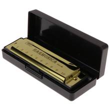 10 Holes Key of C Blues Harmonica Musical Instrument Educational Toy with Case Children's harmonica kids music Instrument 2024 - buy cheap