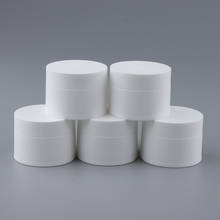 Paquete de 5 frascos de plástico recargables de alta gama, contenedores vacíos para crema facial, mantequilla corporal para viajes 2024 - compra barato