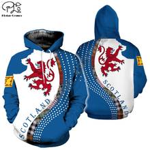 Для мужчин женщин я люблю шотландскую страну печати 3d толстовки Харадзюку пальто на молнии унисекс Уличная спортивный костюм пуловер 2024 - купить недорого