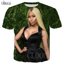 Camisetas de moda para hombre y mujer, sudaderas informales con estampado 3D de la cantante Nicki Minaj, camiseta de manga corta con cuello redondo, jerséis 2024 - compra barato