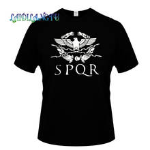 Summer Fashion Roman Empire T Shirts Men SPQR T Shirt Tops Cotton Short Sleeve Eagle banner T-shirt Tee 2024 - buy cheap