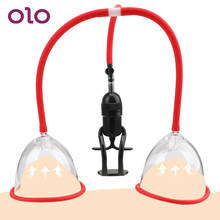 OLO Manual Breast Pump Climax Vacuum Breast Massage Pump Nipple Stimulation Breast Enlarged Vacuum Sucker Sex Toys for Women 2024 - buy cheap