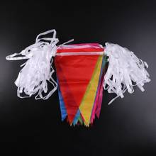 Colorful 80m Triangle Flag Pennant Bunting String Banner Garland Festival Party Holiday Decor 2024 - buy cheap