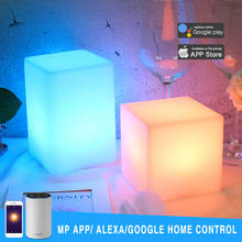 Smart Life Night Light WiFi MP APP Remote Control 10-Color LED Table Lamp Party Decoration Lights Works with Google Home Alexa 2024 - buy cheap