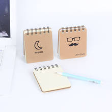 Bloc de notas con diseño creativo de bigote para niños, libreta kawaii de papel Kraft, material de papelería coreana para oficina y escuela 2024 - compra barato