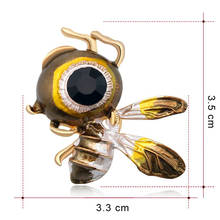 Fashion Women Honeybee Brooch Pins Collar Decoration Badge Corsage Jewelry Gift 2024 - buy cheap