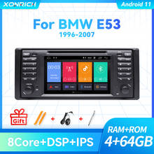 Автомобильный DVD-плеер IPS DSP 1 Din Android 10,0 радио для BMW X5 E53 E39 мультимедийная аудио-навигация магнитофон 4 Гб 64 ГБ 2024 - купить недорого