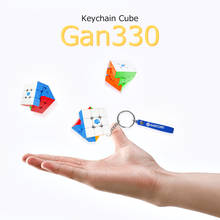 GAN330 3x 3 брелок-кубик magic cube GAN 330 3x3x3 Мини куб головоломка Карманный скоростной куб 3x3 Ганс игрушки для детей 2024 - купить недорого