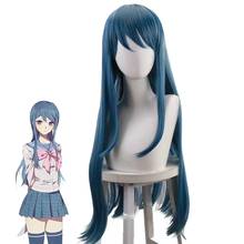 Danganronpa maizono sayaka peruca longa cosplay traje dangan ronpa resistente ao calor perucas de cabelo sintético 2024 - compre barato