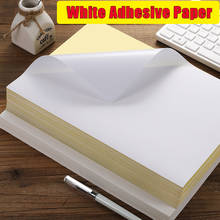 Etiqueta Adhesiva blanca para impresora de inyección de tinta láser, hoja de papel de superficie brillante mate para fotocopiadora, papel artesanal, A4, 20 y 50 hojas 2024 - compra barato