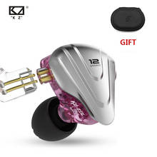 KZ ZSX 5BA + 1DD Hybrid In-ear гарнитура 3,5 мм HIFI спортивные шумоподавляющие мониторы металлические наушники для KZ ZSN PRO X/ZSTX 2024 - купить недорого