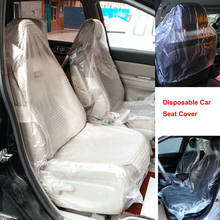 Capas de assento de plástico descartáveis para carro, 50 peças, protetor de veículo, mecânico, personalizador, animais de estimação, capas de assento 2024 - compre barato