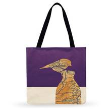 Outdoor Beach Tote Bags British Art Map Painting Print Tote Bag For Women Casual Tote Ladies Shoulder Bag Foldable Shopping Bag 2024 - buy cheap