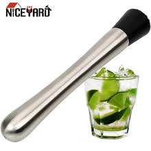 NICEYARD Metal Masher Bartender Tools Barware Stainless Steel Swizzle Stick Wine Tools 2024 - buy cheap