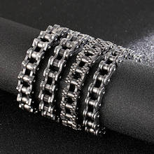 Titanium steel jewelry motorcycle bracelet retro punk fashion men's bracelet bicycle bracelet 2024 - buy cheap