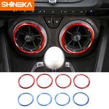 SHINEKA Air Condition Outlet Vent Trim AC Ring Bezels for Chevrolet Camaro 2017+ Car Styling Accessories 2024 - buy cheap