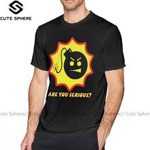 Camiseta Serious Sam Are You Serious para hombre, camisa XXX 100 de algodón, divertida camiseta de manga corta con estampado de verano 2024 - compra barato