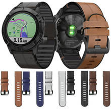 Correa de cuero de liberación rápida para reloj Garmin Fenix, 22mm, 26mm, 6X, 5X, 5, 6, 3, 6 Pro, 5 Plus, Forerunner 935, 945 2024 - compra barato