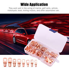 125PCS Wire Lugs Kit Assorted Wire Lugs Kit Includes 65PCS Copper Ring Terminals Crimp Connectors 60PCS Heat Shrink Tube boxed 2024 - buy cheap