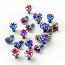 4Pieces New 1911 Grips Patch Screws Stainless Steel Colourful CNC T8 Plum Screw 1911 Roasting Blue Grip Nail 2024 - buy cheap