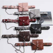 Casual Chain Women Pin Buckle PU Leather Belt With Bag Vintage Female Solid Waist Belts Jeans Accessories Cinturon Mujer 2024 - buy cheap