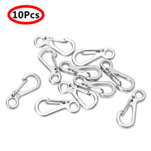 10 Mini Keychain Buckles Aluminum SF Metal Carabiner Clips DIY Key Ring Paracord Backpack Tiny Snap Hooks Durable Spring Clasps 2024 - buy cheap