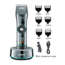Professional cordless 15 speed adjustable hair trimmer for men beard hair clipper electric hair cutting machine barber shop kit 2024 - купить недорого